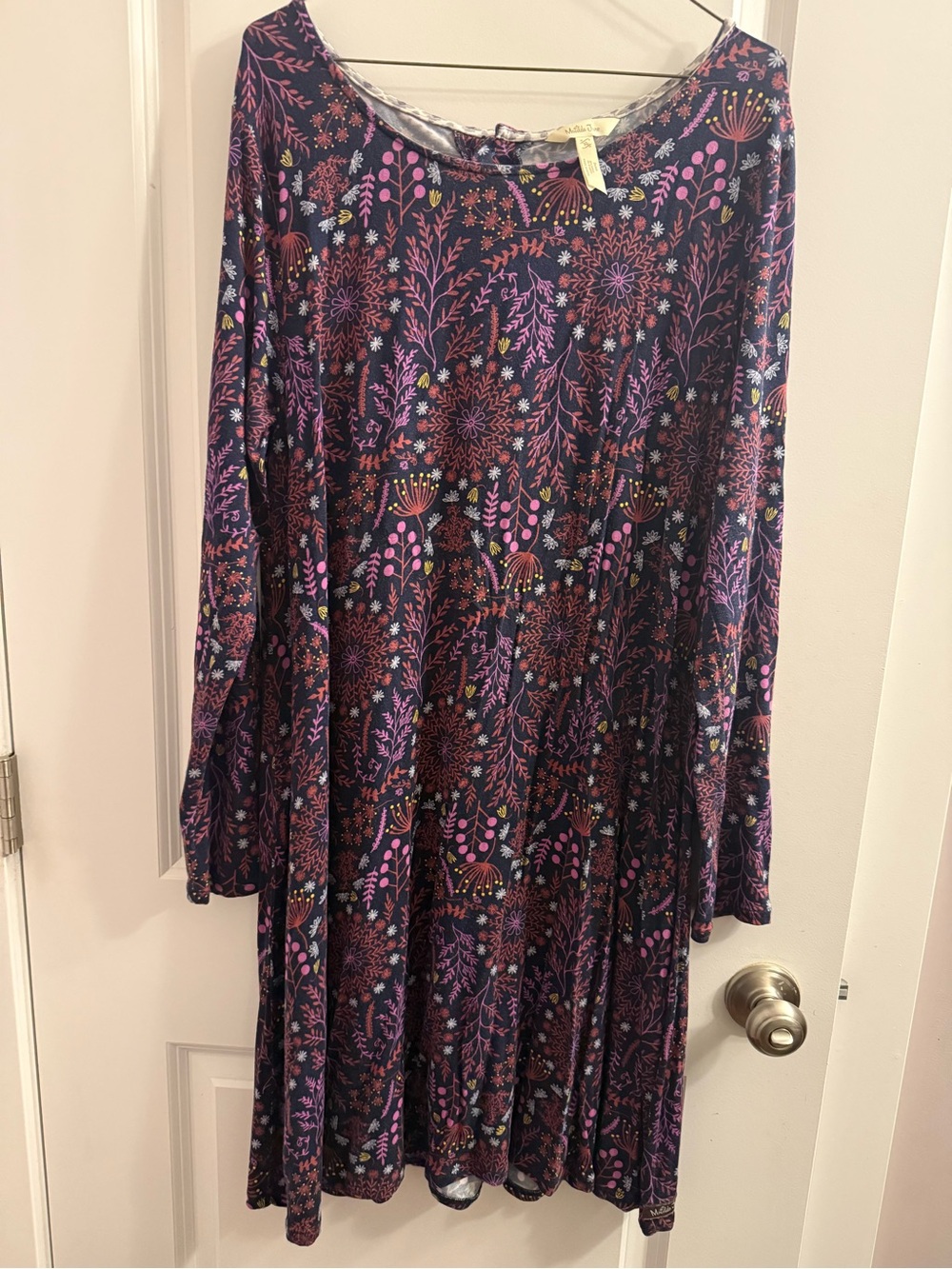 Matilda Jane Purple Floral Long Sleeve Swing Dress